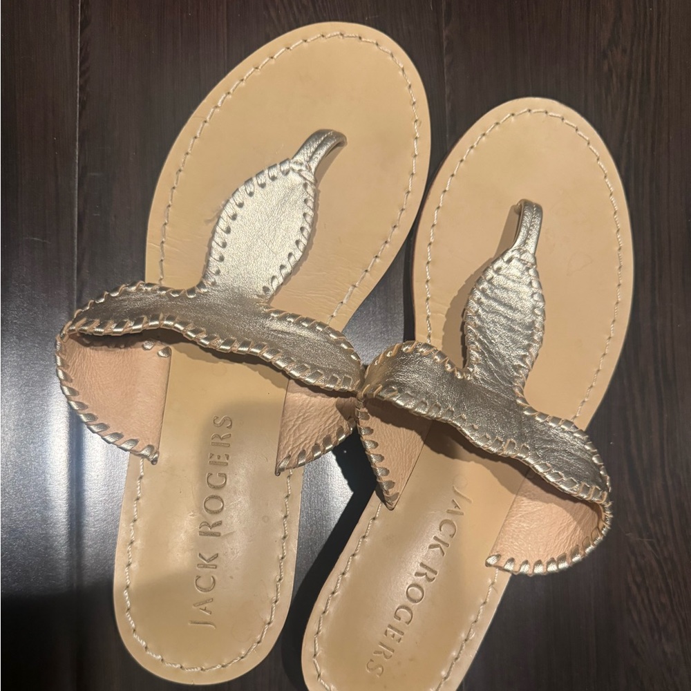 Sandals 7.5 gold